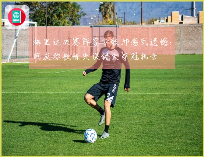 梅里达决赛阵容令张帅感到遗憾，网友称教练失误错失夺冠机会